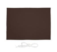 relaxdays Voile d’ombrage rectangulaire, LxP: 4,5 x 5,5 m, imperméable, Anti-UV, tendeurs, terrasse, Balcon, Marron