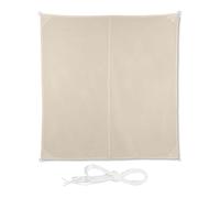 relaxdays Voile d'ombrage carré en beige