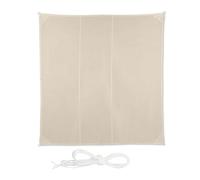 relaxdays Voile d'ombrage carré en beige