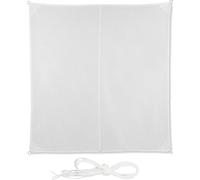 relaxdays Voile d'ombrage carrée blanche 3,0 x 3,0 m