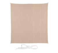 Relaxdays Voile d'ombrage carrée en beige