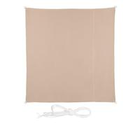 Relaxdays Voile d'ombrage, imperméable, Polyester, carrée, 3,5 x 3,5 cm, pour Le Jardin ou Le Balcon, Beige
