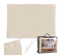 Relaxdays Voile d’ombrage Rectangle diffuseur d’Ombre Protection Soleil Jardin UV terrasse Toile imperméable 2x3m, Beige