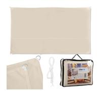 Relaxdays Voile d'ombrage rectangle beige