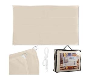 Relaxdays Voile d'ombrage rectangle beige