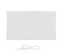 Relaxdays Voile d’ombrage Rectangle diffuseur d’Ombre Protection Soleil 2 x 4 m Jardin UV terrasse imperméable, Blanc