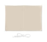 relaxdays Voile d'ombrage rectangulaire beige
