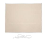 Relaxdays Voile d'ombrage rectangulaire beige