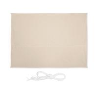relaxdays Voile d’ombrage rectangulaire, L x P : 2,5 x 3,5 m, imperméable, Anti-UV, tendeurs, terrasse, Balcon, Beige