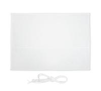 relaxdays Voile d’ombrage rectangulaire, 2,5 x 3,5 m, imperméable, Anti-UV, avec tendeurs, terrasse, Balcon, Blanc