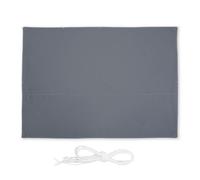 Relaxdays Voile d'ombrage rectangulaire gris