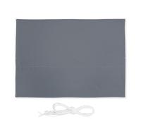 Relaxdays Voile d'ombrage rectangulaire gris