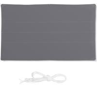 relaxdays Voile d'ombrage rectangulaire grise