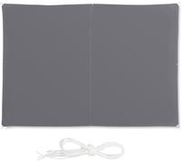 relaxdays Voile d'ombrage rectangulaire grise