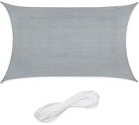 relaxdays Voile d'ombrage rectangulaire HDPE