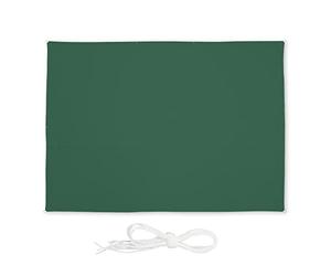 Relaxdays Voile d'ombrage rectangulaire, Hydrofuge, Polyester, tendeurs, 3,5 x 4,5 m, Jardin et Balcon, Verte