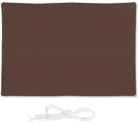 relaxdays Voile d'ombrage rectangulaire marron