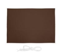 relaxdays Voile d’ombrage rectangulaire, 2,5 x 3,5 m, imperméable, Anti-UV, tendeurs, terrasse, Balcon, Marron
