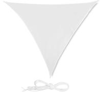 relaxdays Voile d'ombrage triangulaire blanc 3,0 x 3,0 m