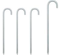 relaxdays XL Ancrage au sol, set de 4 pièces
