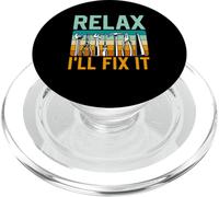 Relaxe Je Vais Arranger Ça Fixation Réparation M. Fix It PopSockets PopGrip pour MagSafe