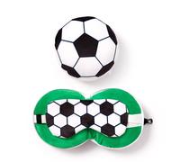 Relaxeazzz Coussin De Voyage En Peluche Footballe & Masque Yeux Enfant