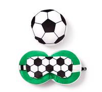 Puckator Coussin de voyage peluché Relaxeazzz 2-en-1 avec masque yeux – Ballon de football