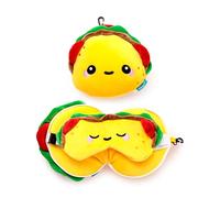 Relaxeazzz Foodiemals Frida Le Taco Coussin de Voyage 2 en 1