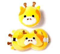 Relaxeazzz Masque pour les yeux oreiller de voyage girafe Puckator