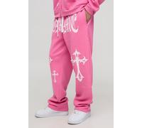 Relaxed Fit Homme Cross Pearl Embellished Joggers homme - rose - XS, rose