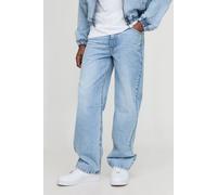 Relaxed Fit Washed Knee Dart Jeans homme - bleu - 32R, bleu
