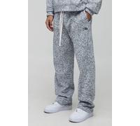 Relaxed MAN Script Embroidered Marl Joggers homme - gris - XL, gris