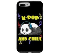 Relaxed Panda Kpop and Chill Korean Music Vibes Coque pour iPhone 7 Plus/8 Plus