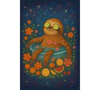 Relaxed Sloth in Fruit Spa - Cute Notebook for Mindfulness and Positive Energy: Inspirational Journal for Kids, Teens & Adults | Kawaii Sloth Notebook for Notes, Gratitude & Relaxation