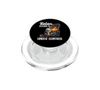 Relaxez Rien n'est sous contrôle Possum Sarcastique drôle PopSockets PopGrip pour MagSafe