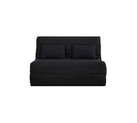 RELAXIMA - Banquette convertible BZ SALMA couchage 140 x 190 pearl noir