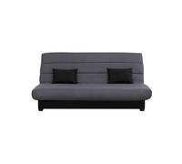 RELAXIMA - Banquette convertible Clic clac SALMA, couchage 130 x 190, rangement intégré, pearl gris