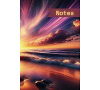 Relaxing Beach Themed Notebooks for writing, studying, general note taking, dream logging | Great gift idea for yourself, students, office workers, ... on the go | Ocean Nature Themed - Coastal
