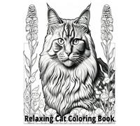 Relaxing Cat Coloring Book: Whiskers & Watercolors: Explore Tranquil Feline Designs In Vivid Hues!