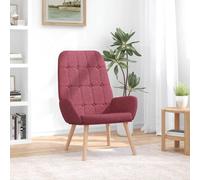 vidaXL Fauteuil Relaxant en Tissu Rouge vin