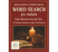 Relaxing Christmas Word Search for Adults: Calm Moments by the Fire