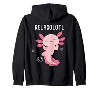 Relaxolotl - Cute Amphibian Salamander Cartoon Graphic Sweat à Capuche