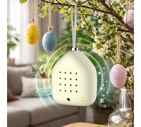 RELAXOUND Lily Bells - Pendentif décoratif avec détecteur de mouvement, chant doux des oiseaux, carillons et sons d'eau - Relaxation pour la maison - Idée cadeau élégante - Sunwing - Jaune pastel