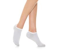 Relaxsan 550S (1 Paire - Blanc 2/S) Chaussettes Diabétiques, Homme Femme, Courtes, Chaussettes Invisibles, pour Pieds Sensibles, Respirantes, Coton et Fibres d’Argent