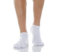 Relaxsan 650CS (Blanc 4/L) Chaussettes Doigts de Pied Séparés, Homme Femme, Chaussettes Invisibles, sans Élastique, Chaussettes Diabétiques, Coton et Fibres d’Argent
