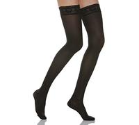 Relaxsan Microfibre 870M (Noir 3/L) bas autofixants de maintien en microfibre 140 Den compression graduée moyenne