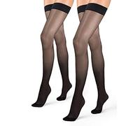 Relaxsan Multifibre 770FM - 2 PAIRES - (Noir 3/L) bas autofixants de maintien 12-17 mmHg compression graduée légère 70 Den