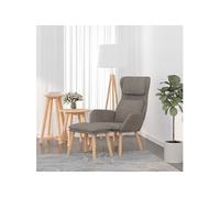 Chaise de Relaxation Gris Foncé Velours Siège Salle de Séjour Fauteuil vidaXL