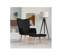 vidaXL Chaise de Relaxation et Tabouret Fauteuil avec Repose-pied Chaise de Salon Salle de Séjour Maison Intérieur 327540