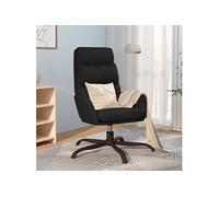 Chaise de Relaxation Noir Similicuir Fauteuil Siège Salle de Séjour vidaXL